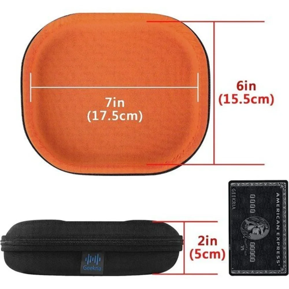 Black‎ Geekria Shield Headphone Case Compatible with JBL Tune with Cable Storage